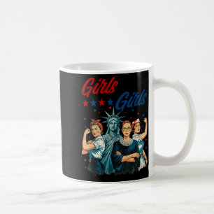 Girl Will Girls Patriotic Feminist Graphic Art Coffee Mug