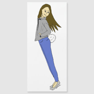 girl with a bunny tail