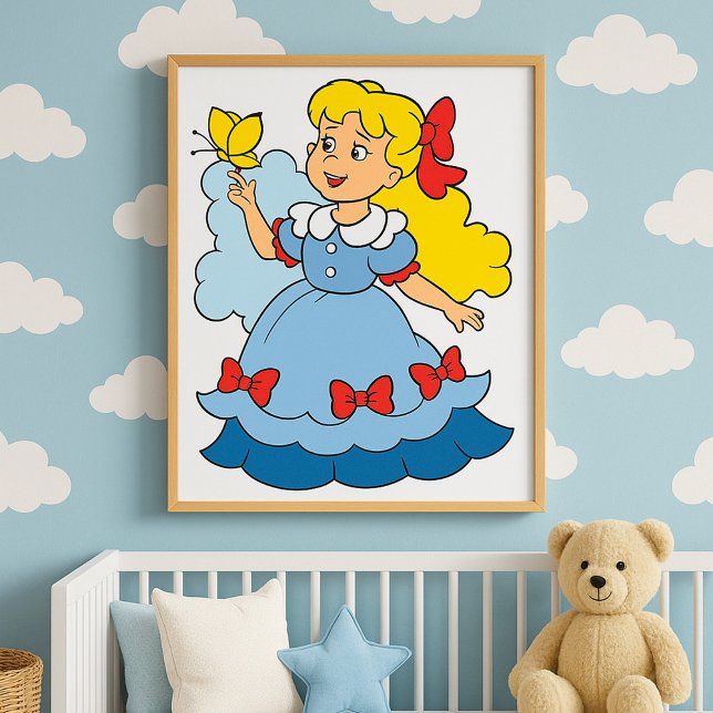 Girl With A Butterfly Poster (Creator Uploaded)