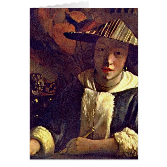 Girl With A Flute By Johannes Vermeer (Front)