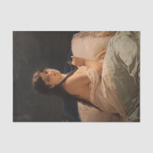 Girl with a Medallion (by Gerolamo Induno) Tissue Paper