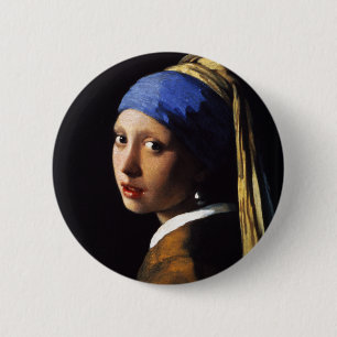Girl with a Pearl Earring 2 Inch Round Button
