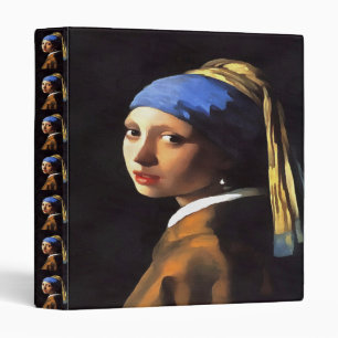 Girl with a Pearl Earring After Johannes Vermeer Binder