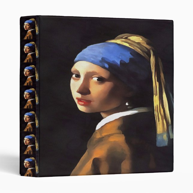 Girl with a Pearl Earring After Johannes Vermeer Binder (Front/Spine)