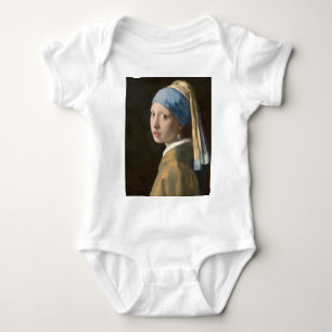 Girl with a Pearl Earring Baby Bodysuit