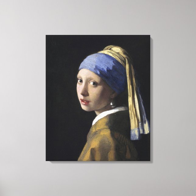 Girl with a Pearl Earring by Johannes Vermeer Canvas Print (Front)
