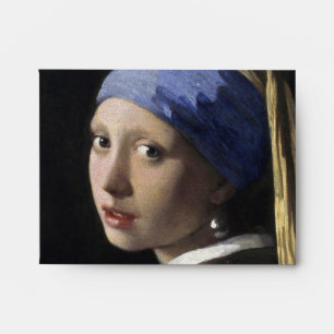 Girl with a Pearl Earring by Johannes Vermeer Envelope