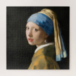 Girl with a Pearl Earring by Johannes Vermeer Jigsaw Puzzle<br><div class="desc">Girl with a Pearl Earring (ca. 1665) by Johannes Vermeer.</div>