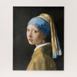 Girl with a Pearl Earring by Johannes Vermeer Jigsaw Puzzle<br><div class="desc">Girl with a Pearl Earring (ca. 1665) by Johannes Vermeer.</div>