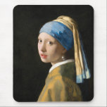 Girl with a Pearl Earring by Johannes Vermeer Mouse Pad<br><div class="desc">Girl with a Pearl Earring (ca. 1665) by Johannes Vermeer.</div>