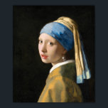 Girl with a Pearl Earring by Johannes Vermeer Poster<br><div class="desc">Girl with a Pearl Earring (ca. 1665) by Johannes Vermeer.</div>