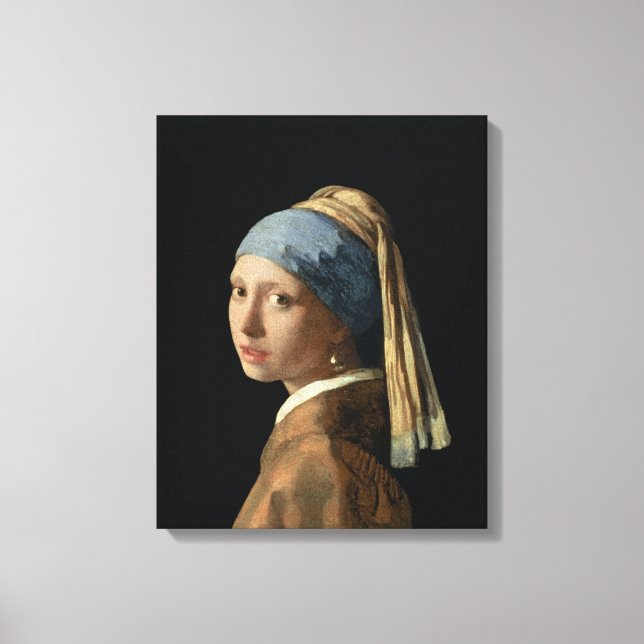 Girl with a Pearl Earring, c.1665-6 (oil on canvas (Front)