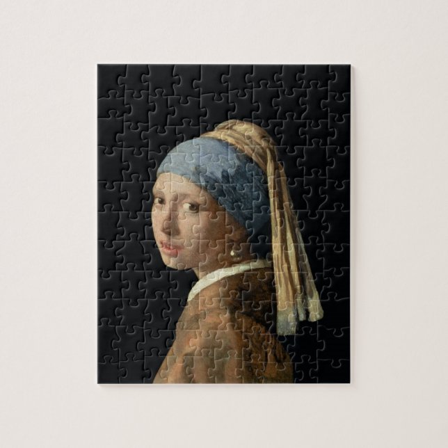 Girl with a Pearl Earring, c.1665-6 (oil on canvas Jigsaw Puzzle (Vertical)
