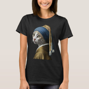 Girl with a Pearl Earring  Cat   1 T-Shirt