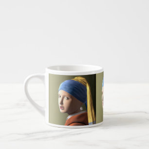 Girl with a pearl earring espresso cup