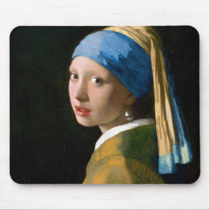 Girl with a Pearl Earring, Johannes Vermeer, 1665 Mouse Pad