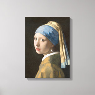 Girl with a Pearl Earring-Johannes Vermeer Art Canvas Print