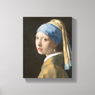 Girl with a Pearl Earring-Johannes Vermeer Art Canvas Print
