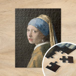 Girl with a Pearl Earring | Johannes Vermeer Jigsaw Puzzle<br><div class="desc">Girl with a Pearl Earring (c. 1665) | Original artwork by Dutch Baroque Period painter Johannes Vermeer (1632-1675). Vermeer is known for painting scenes of middle class life. Most of his works are set in the same few interior rooms of his own house. He was not a particularly famous or...</div>