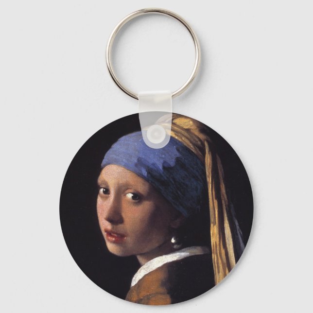 Girl with a Pearl Earring Keychain (Front)