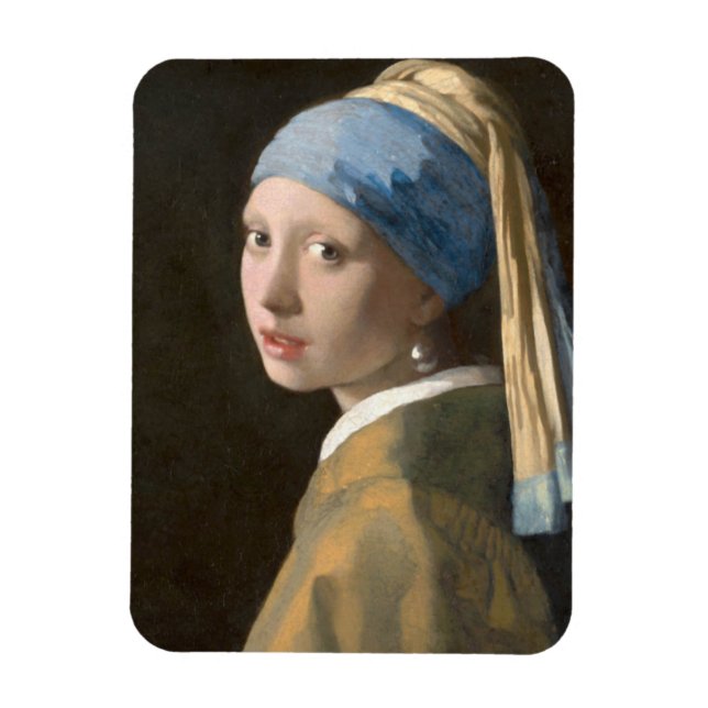 Girl with a Pearl Earring Magnet (Vertical)