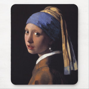 Girl with a Pearl Earring Mouse Pad
