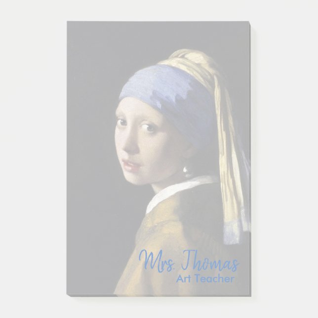 Girl with a Pearl Earring Notes 4x6 (Front)