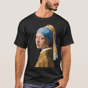 Girl with a Pearl Earring Portrait Painting T-Shirt