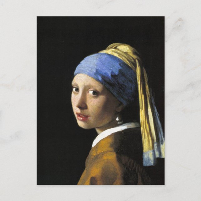 Girl With a Pearl Earring Postcard (Front)