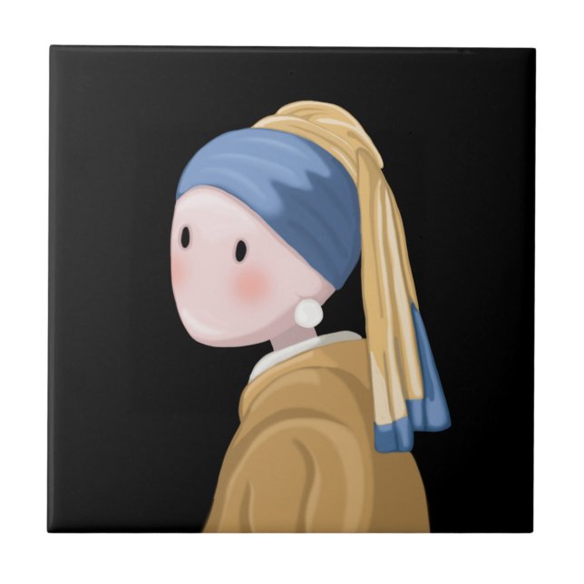 Girl with a Pearl Earring Tile (Front)