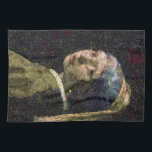 Girl With A Strawberry Earring Fine Art Spoof  Kitchen Towel<br><div class="desc">Girl with a Pearl Earring Tronie Acrylic Painting is an acrylic painting after a famous fine art artwork. The image is made of a decoupage of fruit and vegetables. Ideal wall art and decor for vegan food lovers, vegan restaurants, and vegetarian eateries. The artwork depicts a European girl wearing an...</div>