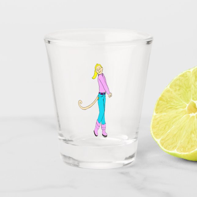 girl with a tail   shot glass (Front)