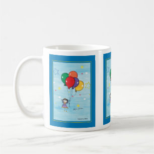 Girl with Balloons - Kids Art for CHOC Coffee Mug