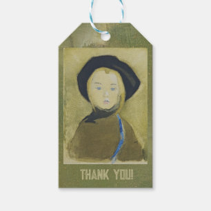 Girl with Blue Ribbon, Helene Schjerfbeck Gift Tags
