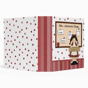 Girl with Bulletin Board Teacher's Binder