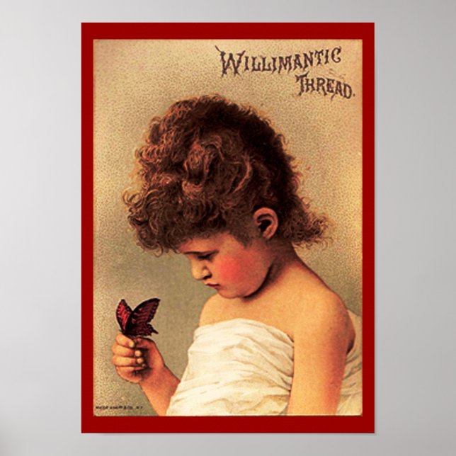Girl with Butterfly Poster (Front)