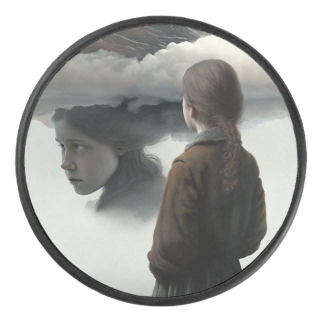 Girl with clouds (Devant)