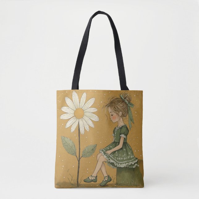 Girl with Daisy Tote (Front)