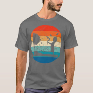 Girl with flowers in a garden T-Shirt