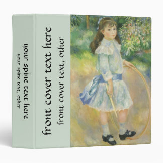 Girl with Hoop by Pierre Renoir, Vintage Fine Art Binder