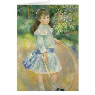 Girl with Hoop de Pierre Renoir, Art Vintage