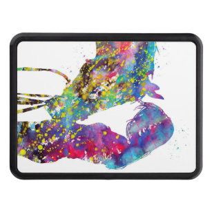 Girl With Horse Colourful Trailer Hitch Cover