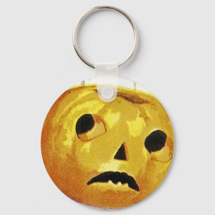 Girl with Jack o' Lantern Keychain