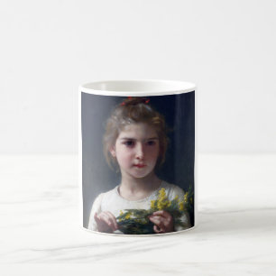 Girl with Mimosa, Bouguereau Coffee Mug