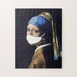 Girl with Pearl Earing, and Mask Jigsaw Puzzle<br><div class="desc">Jig Saw Puzzles   by local artist.</div>