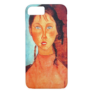 Girl with Pigtails, Modigliani Case-Mate iPhone Case