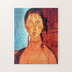 Girl with Pigtails, Modigliani Jigsaw Puzzle