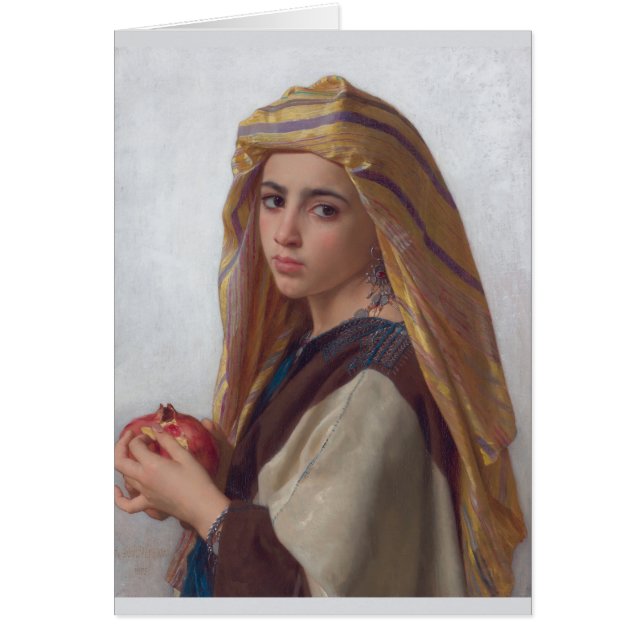 Girl with Pomegranate William-Adolphe Bouguereau (Front)