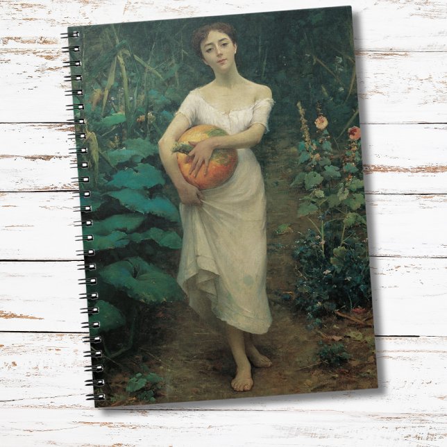 Girl with Pumpkin Zonaro 1889 Notebook (Creator Uploaded)