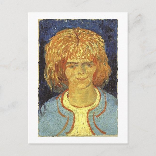 Girl with Ruffled Hair, Vincent Van Gogh Postcard (Front)